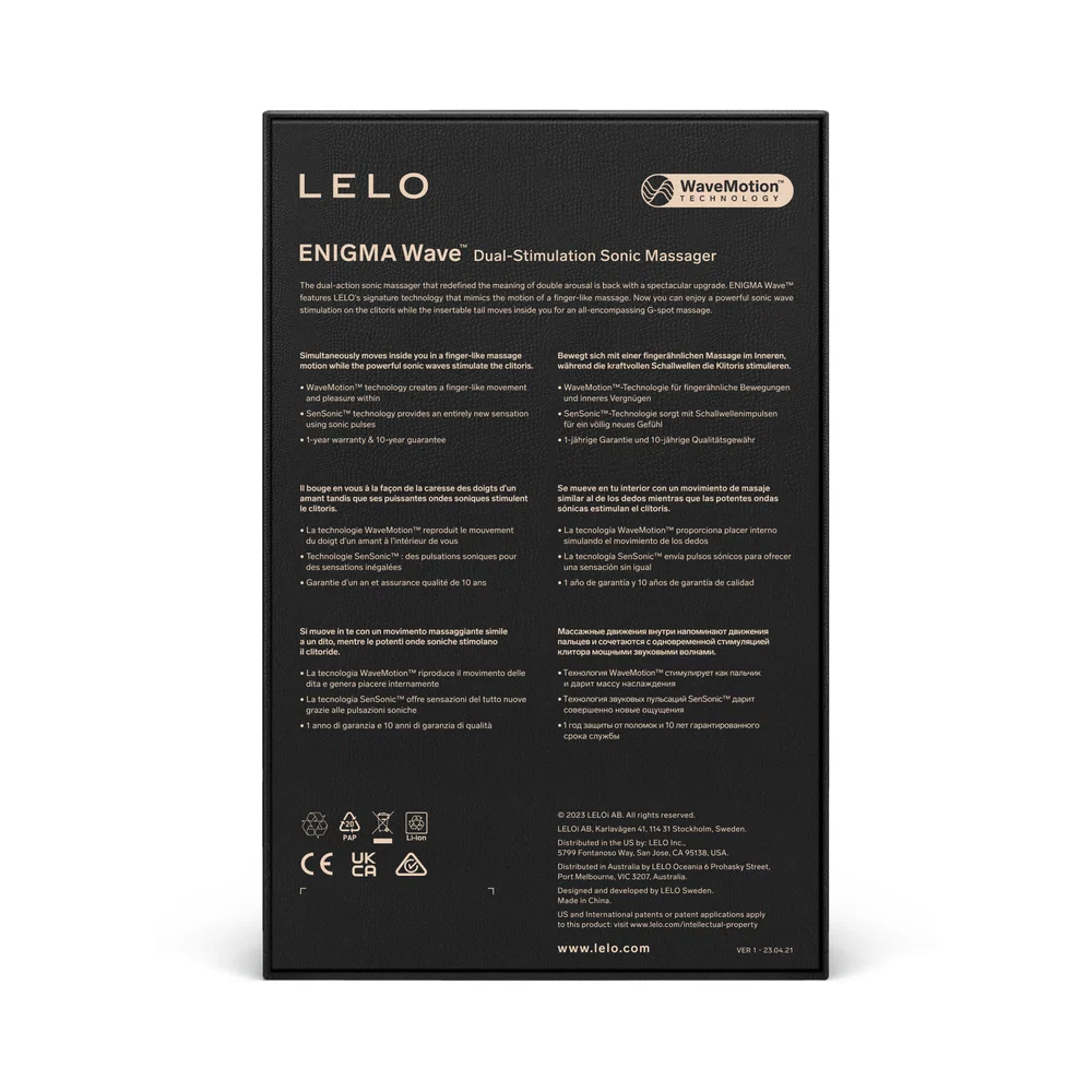 LELO Enigma Wave Suction Dual Stimulator Cyber Purple - Image 5