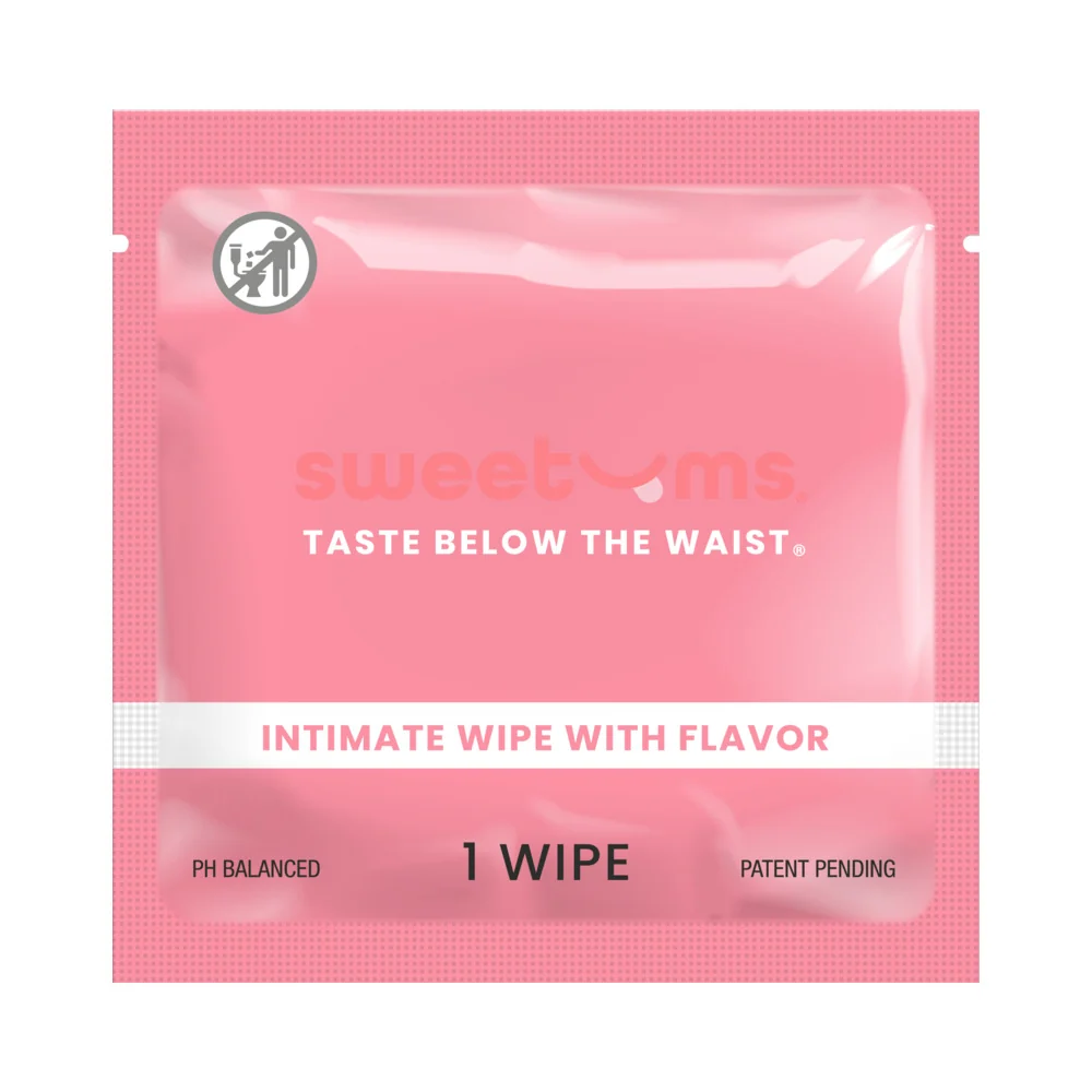 Sweetums Intimate Wipes Cherry Flavor 10-Pack - Image 4
