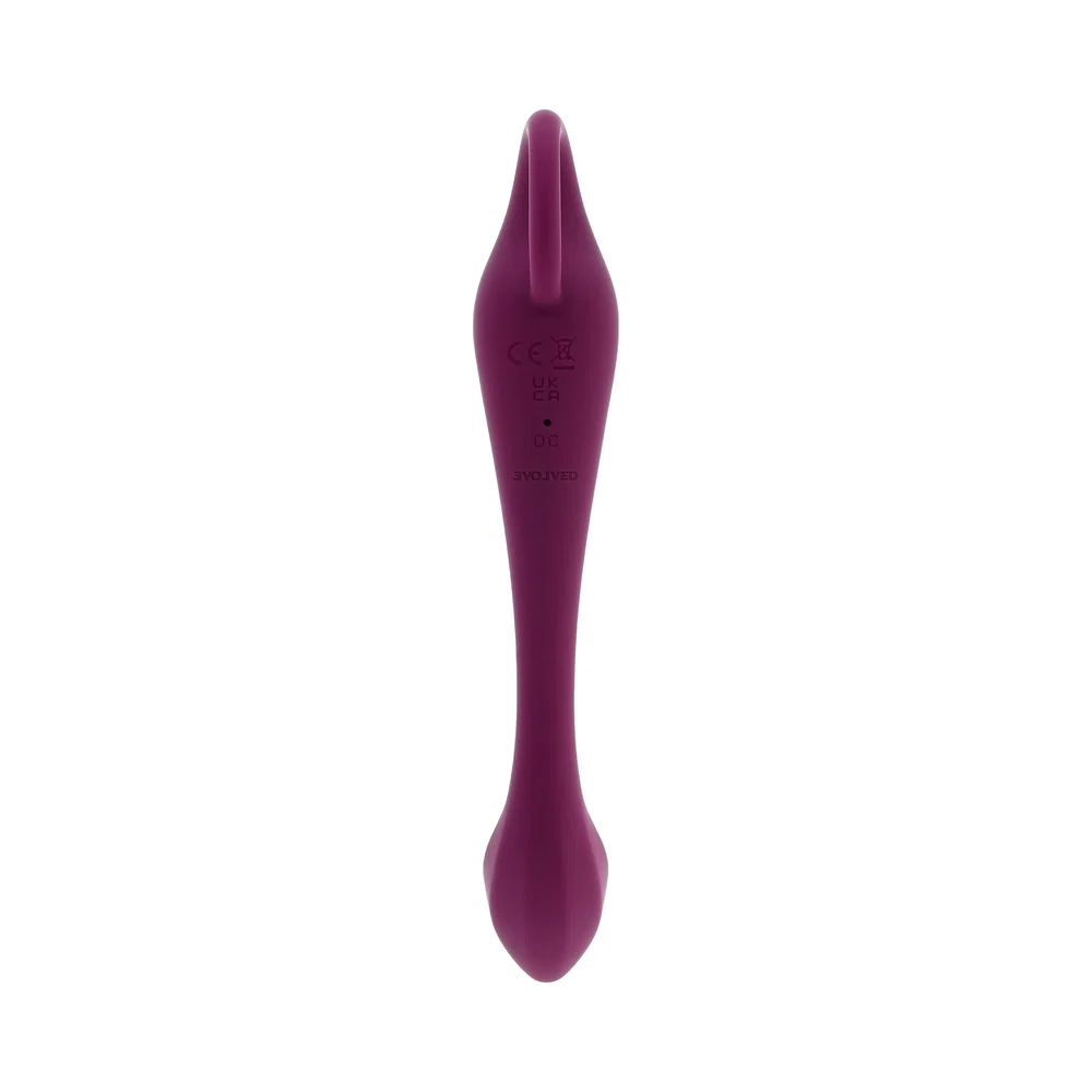 Evolved Lochness G Rechargeable Vibrator Silicone Burgundy - Image 13