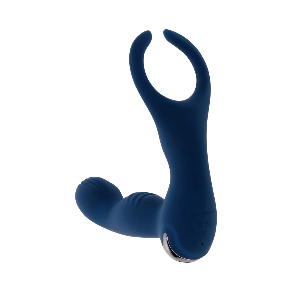 Zero Tolerance By All Means Rechargeable Prostate Vibrator with Remote Silicone Blue - Image 12