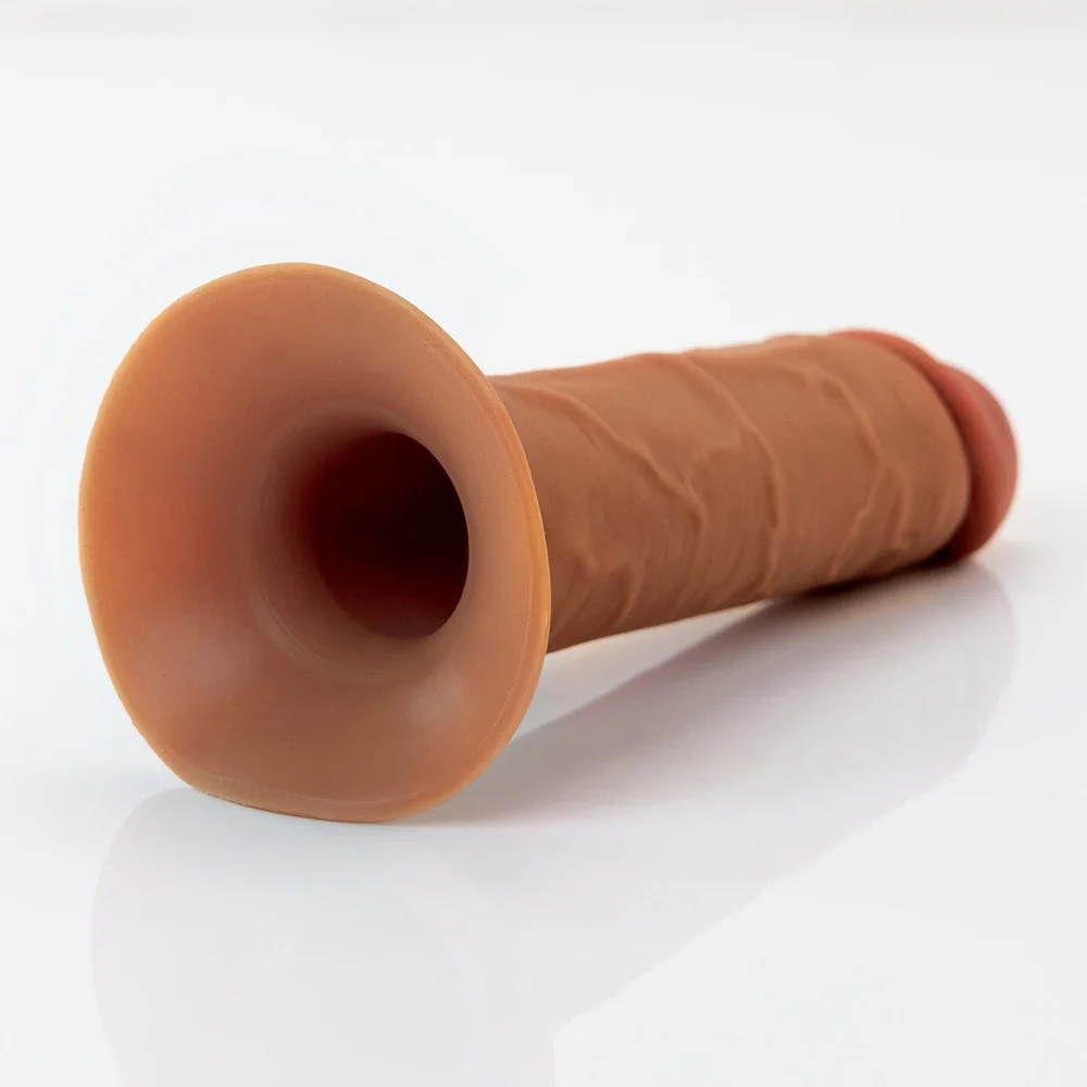 Fantasy X-Tensions Elite Hollow Silicone Strap-On 8 in. Brown - Image 7