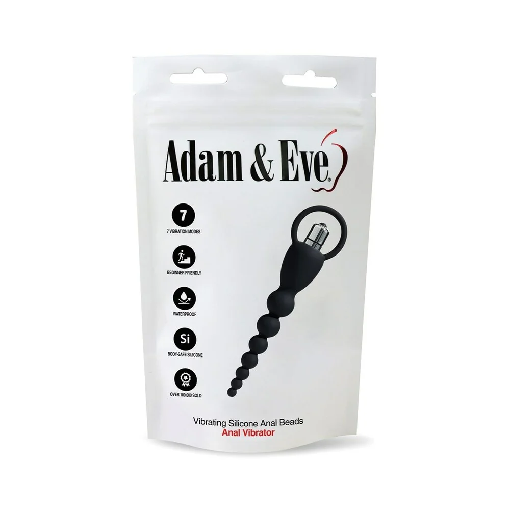 Adam & Eve Vibrating Silicone Anal Beads (Bag Packaging) - Image 12
