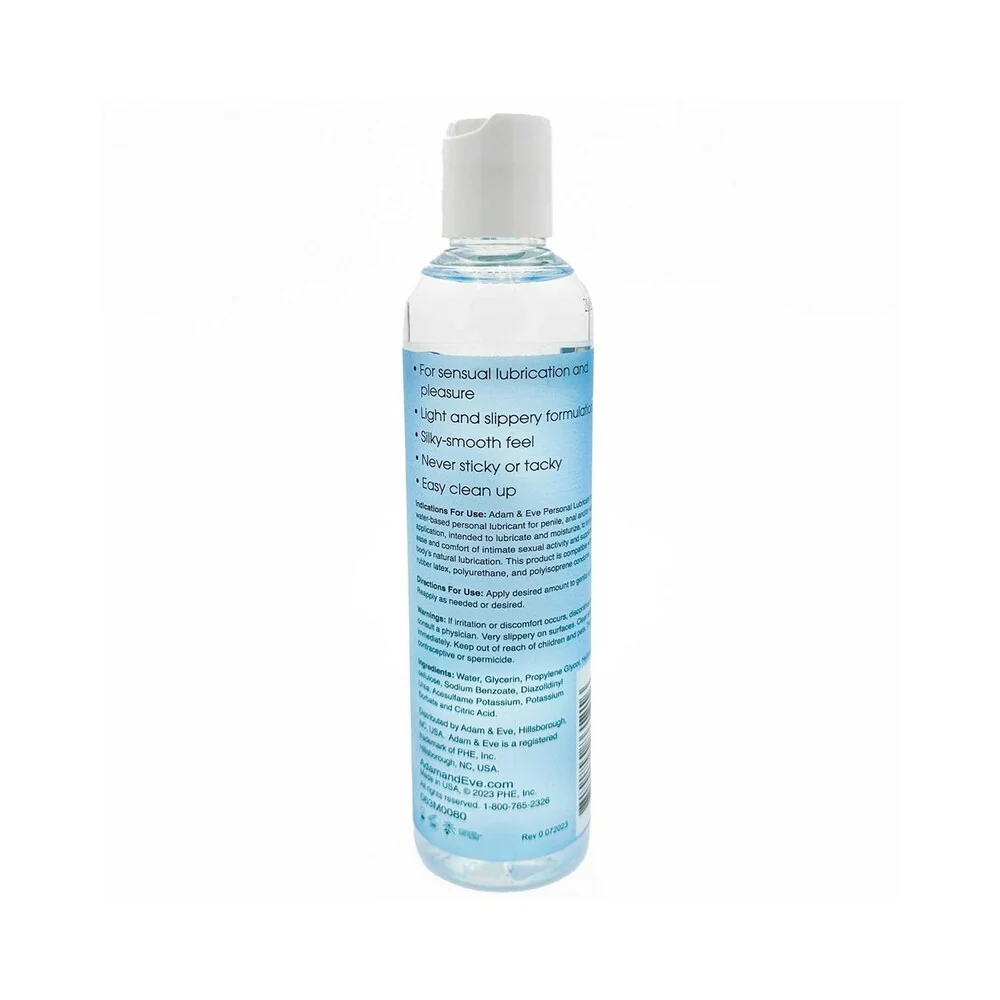 Adam & Eve Personal Water-Based Lubricant 8 oz. - Image 4