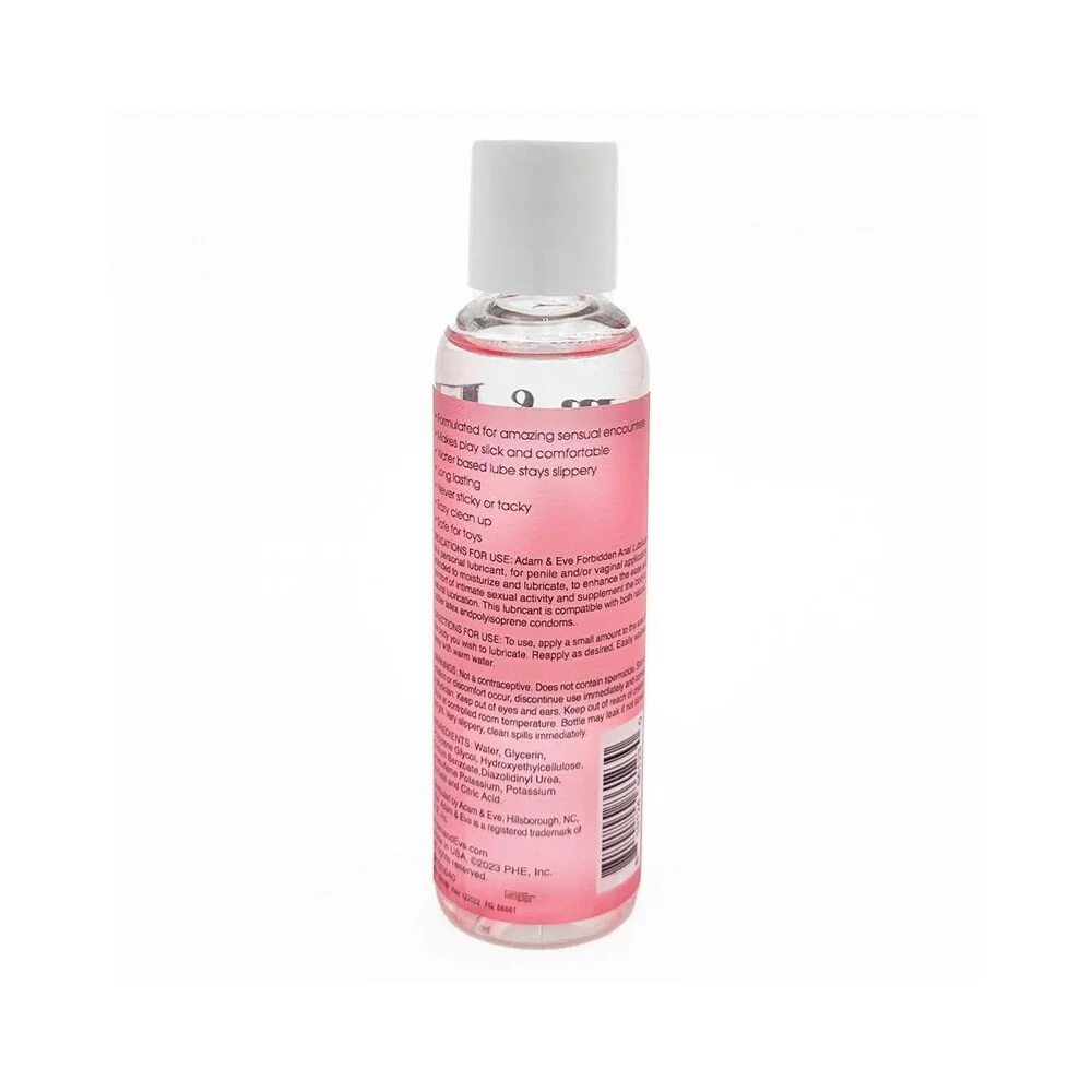 Adam & Eve Forbidden Water-Based Anal Lubricant 4 oz. - Image 2