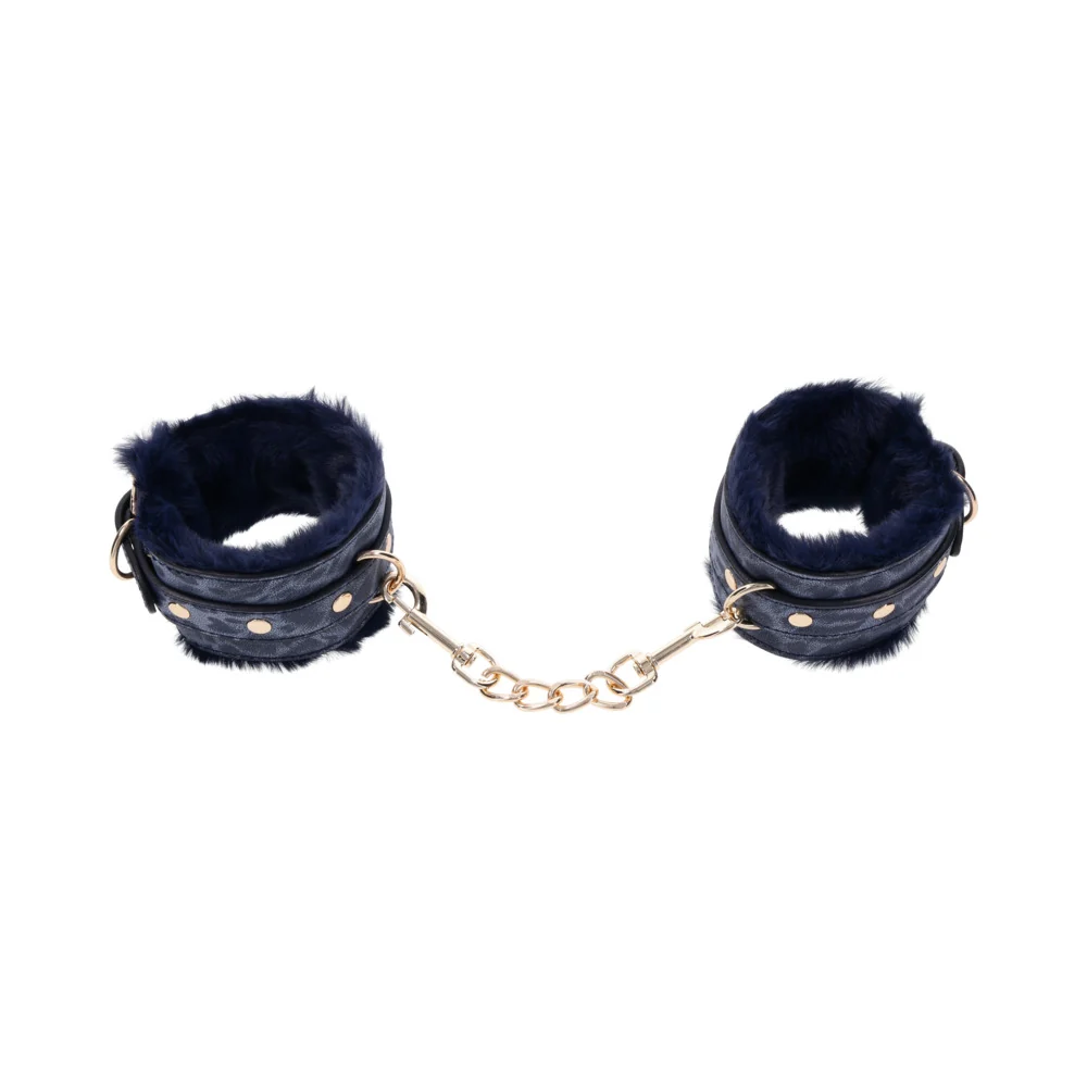 Sportsheets Sex & Mischief Cougar Fur Handcuffs - Image 6