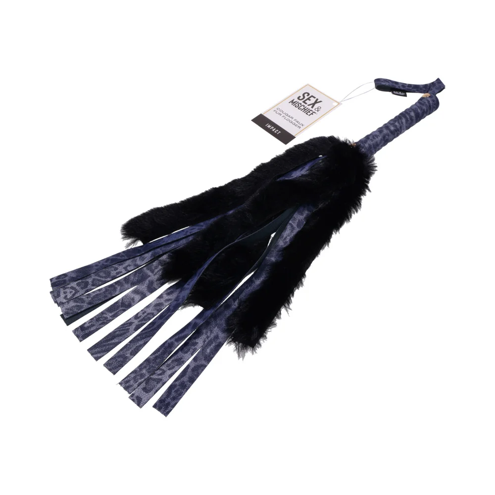 Sportsheets Sex & Mischief Cougar Faux Fur Flogger - Image 3