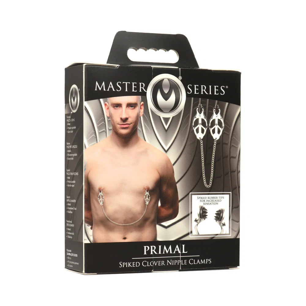 Master Series Primal Spiked Clover Nipple Clamps - Image 2