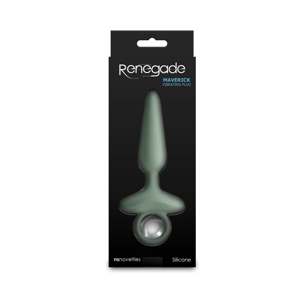 Renegade Maverick Rechargeable Vibrating Anal Plug Sage - Image 4