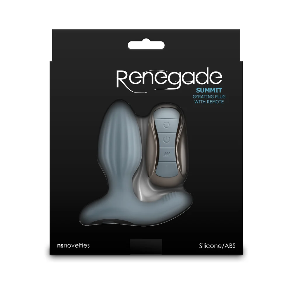 Renegade Summit Rechargeable Gyrating Plug with Remote Gray - Image 4