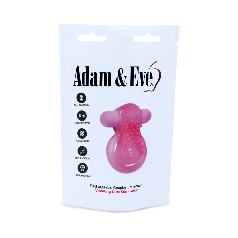 Adam & Eve Rechargeable Couples Enhancer Ring (Bag Packaging) - Image 7
