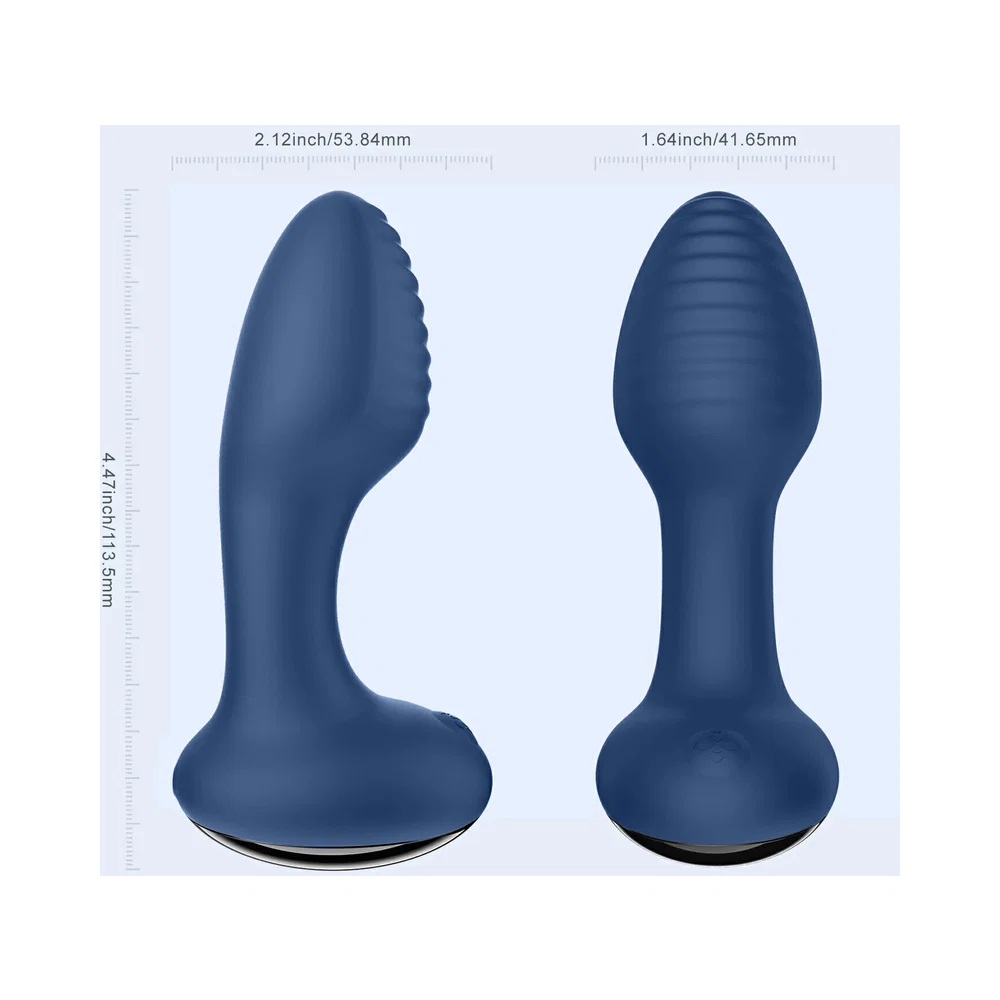 Honey Play Box Frenzy Pressure Sensing App-Controlled Rotating Butt Plug Blue - Image 7