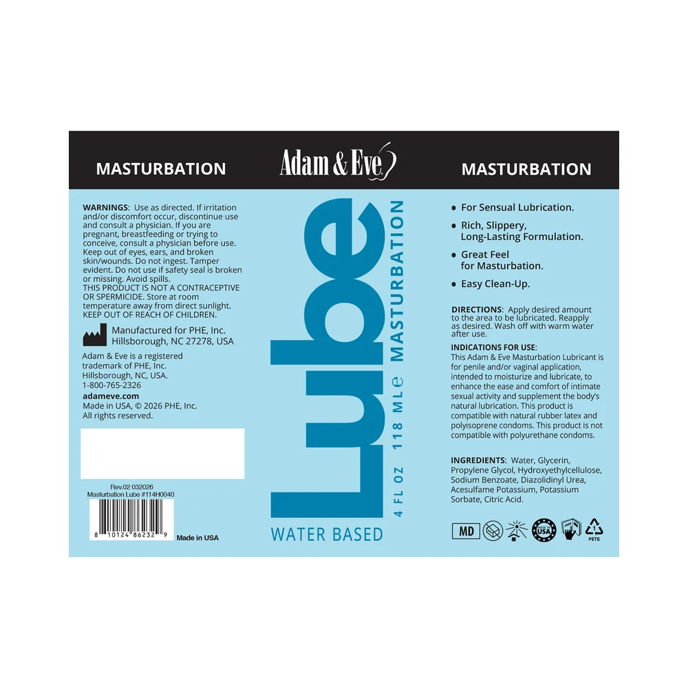 Adam & Eve Masturbator Lubricant 4 oz. - Image 3