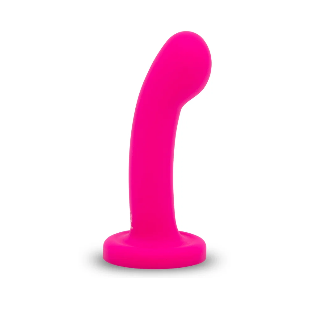 Together Pop 6 in. Silicone Dildo & Harness Set Pink - Image 4
