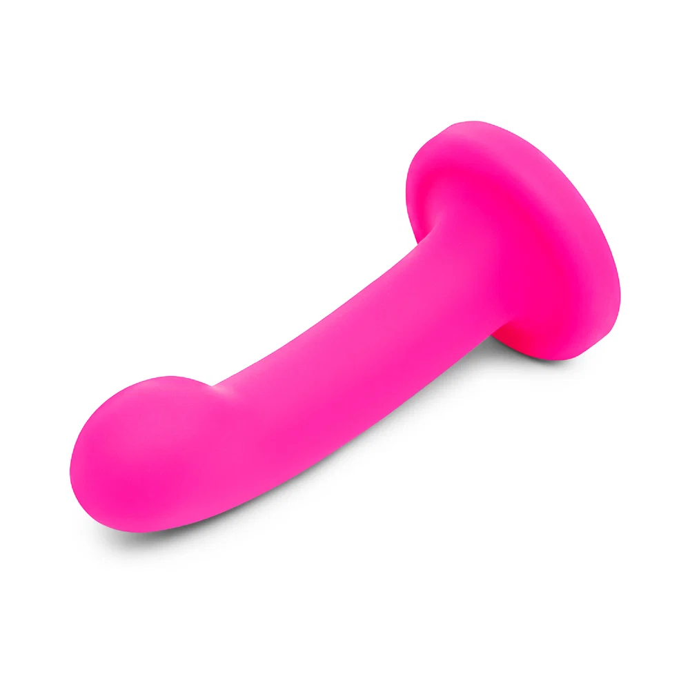 Together Pop 6 in. Silicone Dildo & Harness Set Pink - Image 7