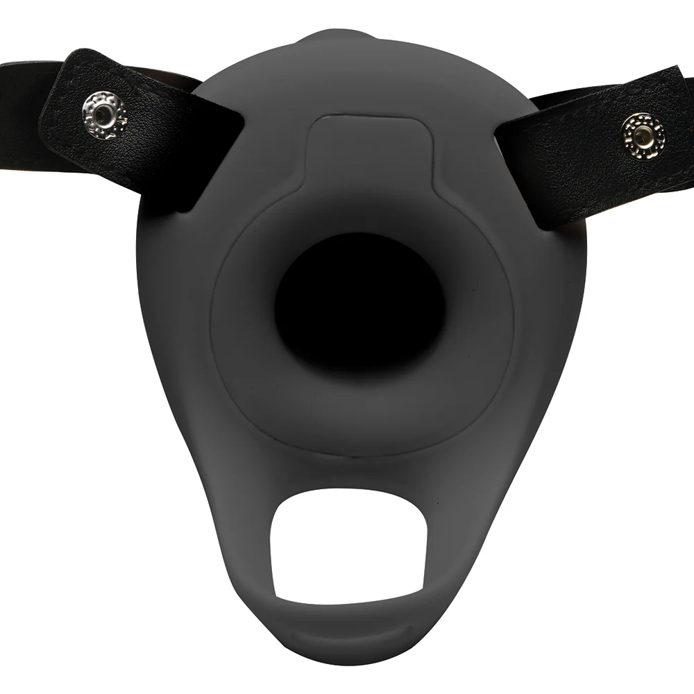 Size Matters Smooth Silicone Penis Sheath Black - Image 4