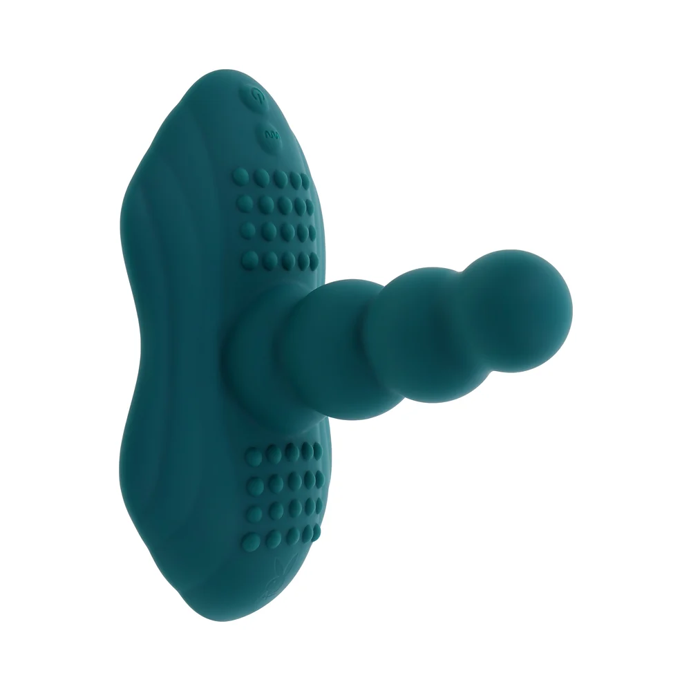 Playboy Have A Seat Rechargeable Silicone Remote-Controlled Vibrating Grind Pad Deep Teal - Image 13