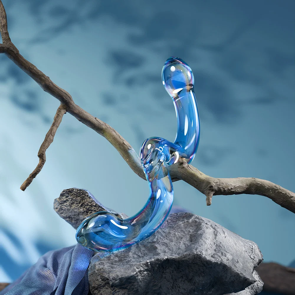 Biird x Wicul OhWii Double-Ended Glass Dildo for G-Spot & P-Spot - Image 11