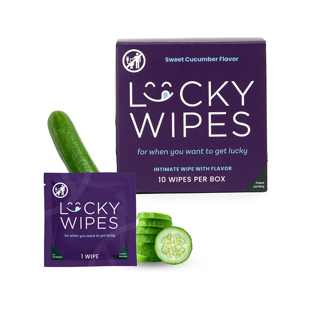 Sweetums Lucky Wipes Cucumber Flavor 10-Pack - Image 7
