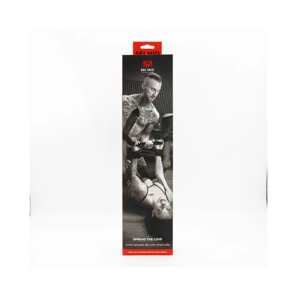 SEI MIO Spread the Love Ankle Spreader Bar with Wrist Cuffs - Image 6