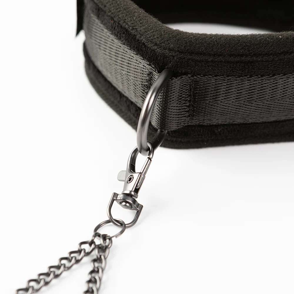 SEI MIO Twin Tweaks Velvet Collar with Nipple Clamps - Image 6