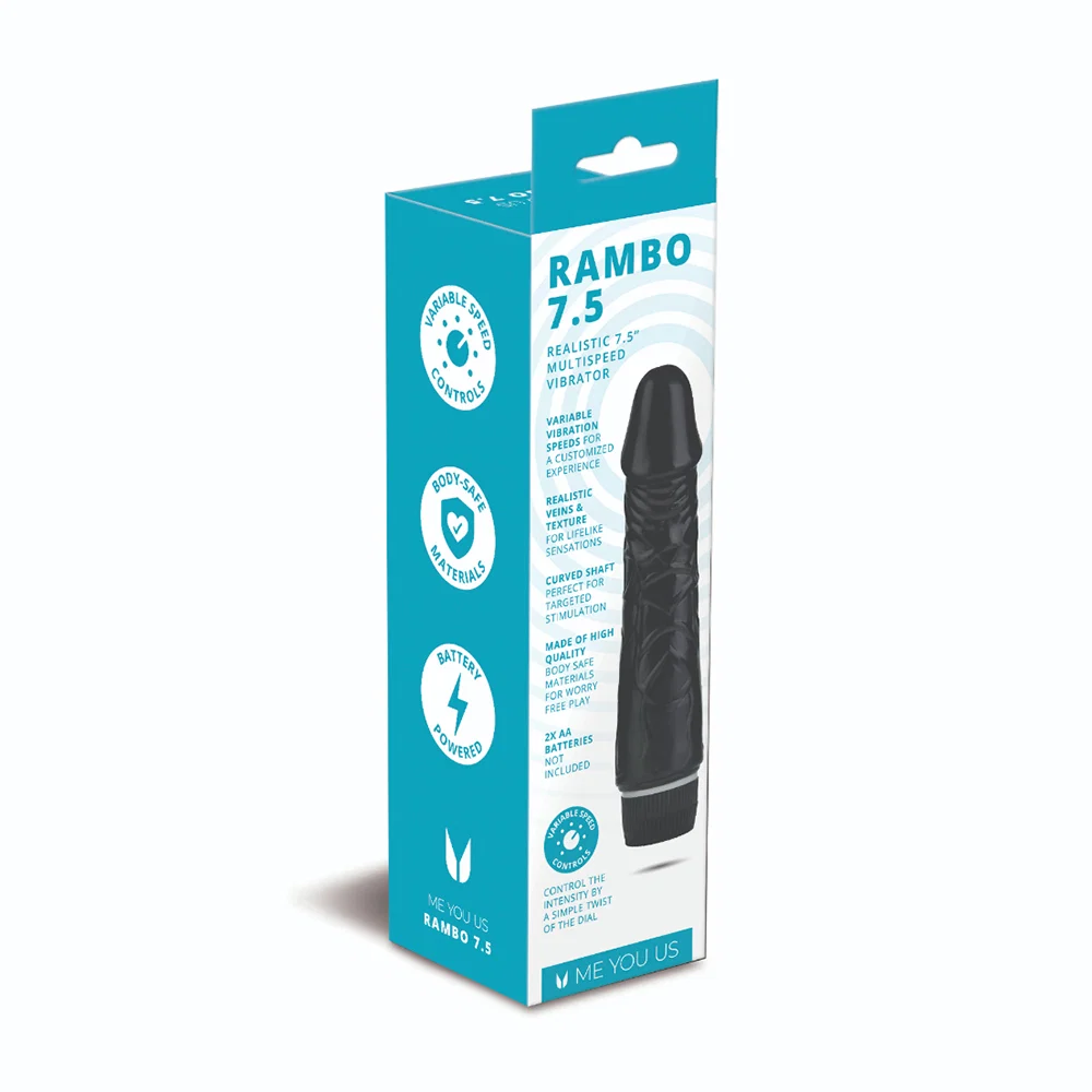 Me You Us Rambo 7.5 in. Realistic Vibrator - Image 4