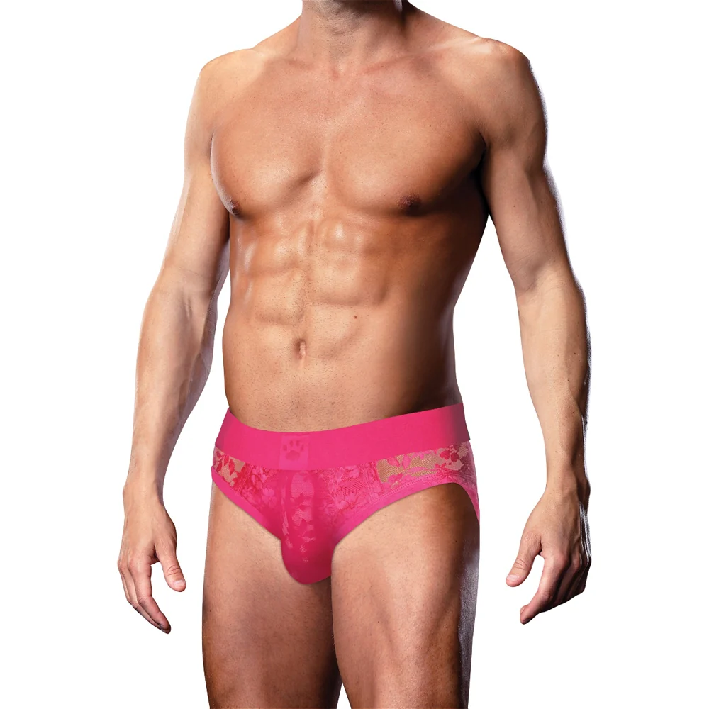 Prowler Lace Open Back Brief Pink XL - Image 5