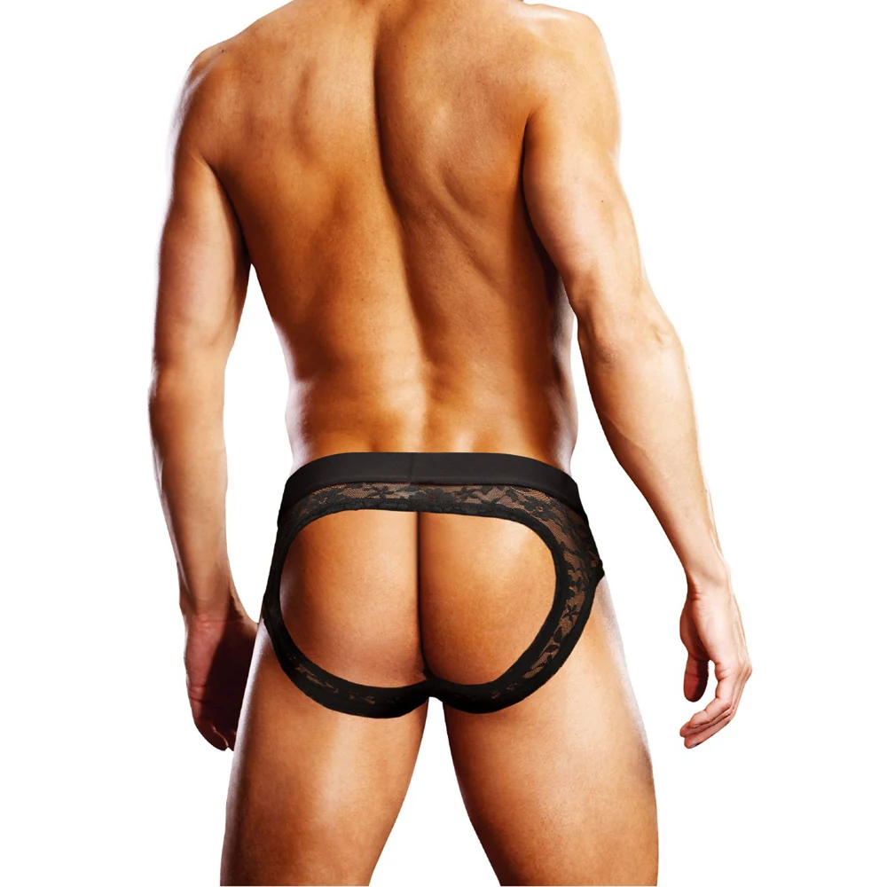 Prowler Lace Open Brief Black XL - Image 6