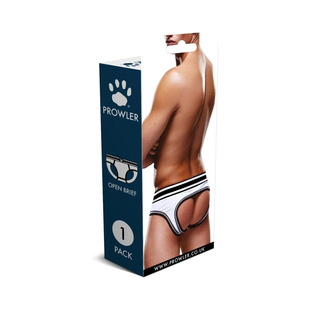 Prowler Open Brief White/Black XL - Image 7