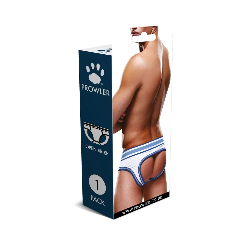 Prowler Open Brief White/Blue XL - Image 7