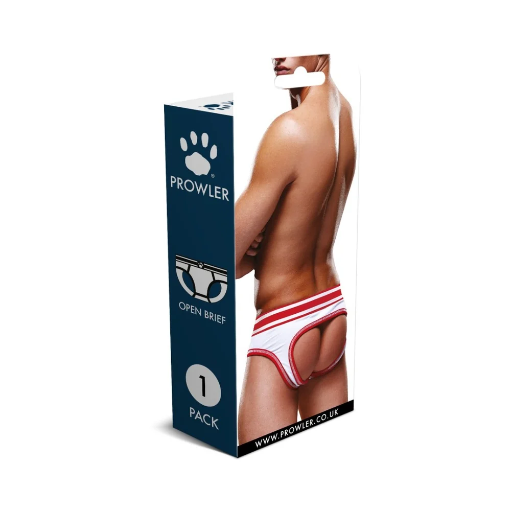 Prowler Open Brief White/Red M - Image 7