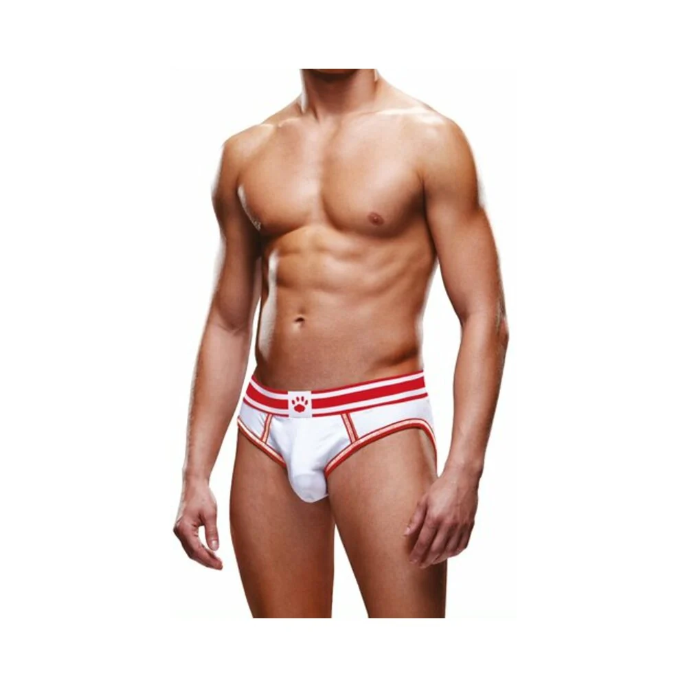 Prowler Open Brief White/Red S - Image 5