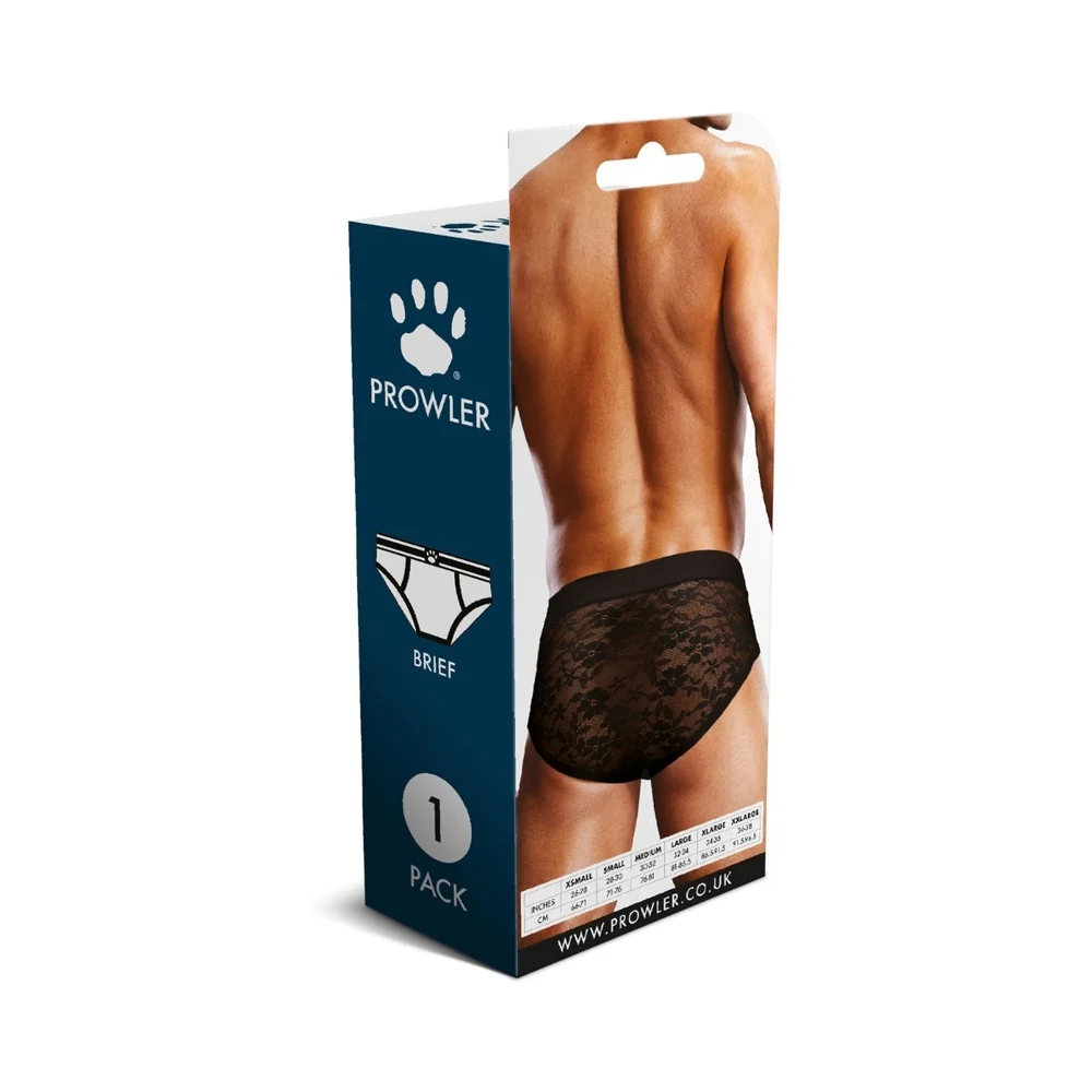 Prowler Lace Brief Black Black L - Image 7
