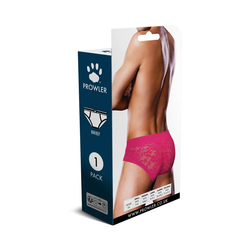 Prowler Lace Brief Pink S - Image 7