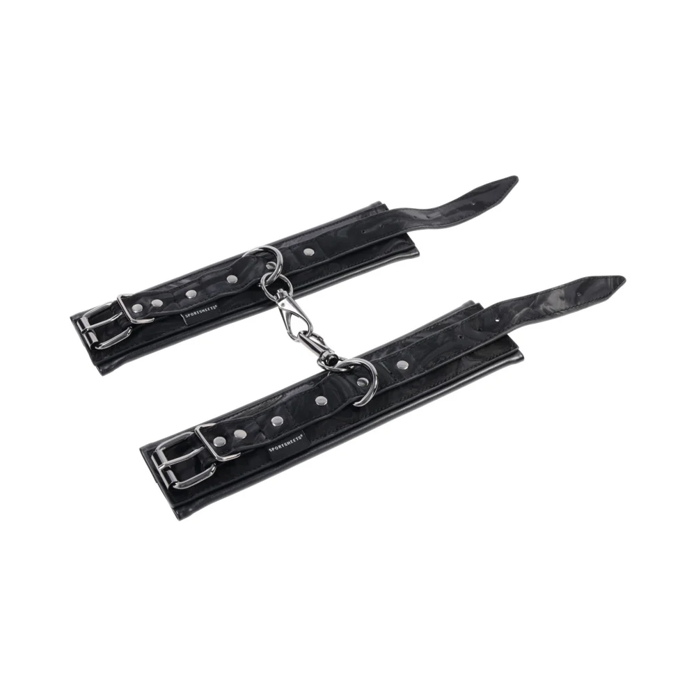 Sportsheets Velvet Noir Handcuffs - Image 5