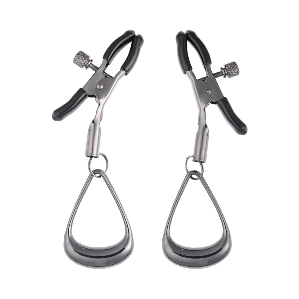 Sportsheets Velvet Noir Tuggable Nipple Clamps - Image 2