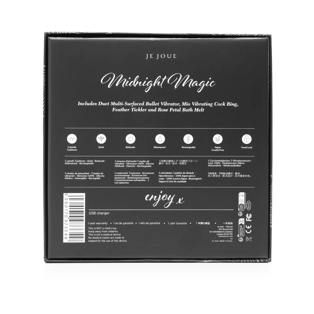 Je Joue Midnight Magic: Duet Bullet, Mio Ring, Feather Tickler, Rose Bath Melt - Image 4