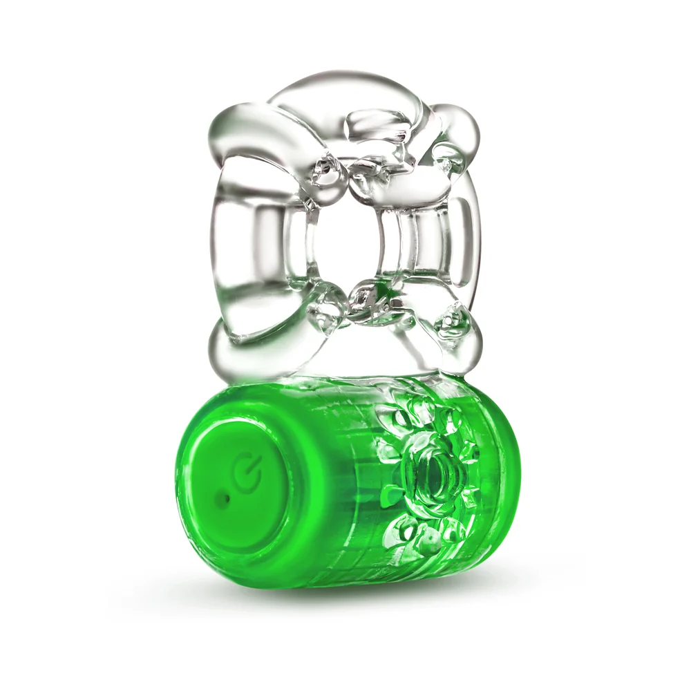Play With Me Pleaser Rechargeable C-Ring Neon Green - Image 3