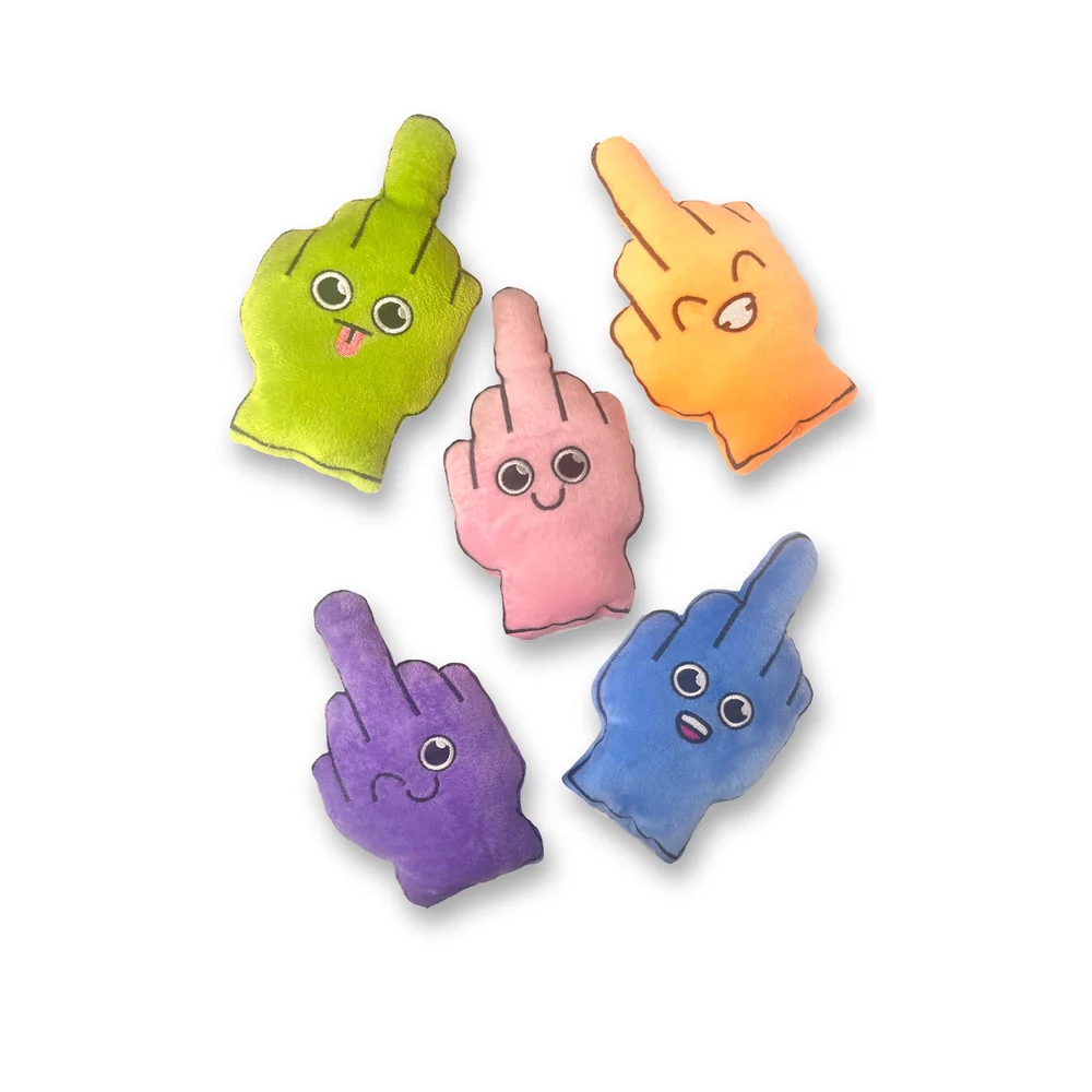 Bag of Fucks I Have to Give Plushy Pillow with 5 Fingers - Image 3
