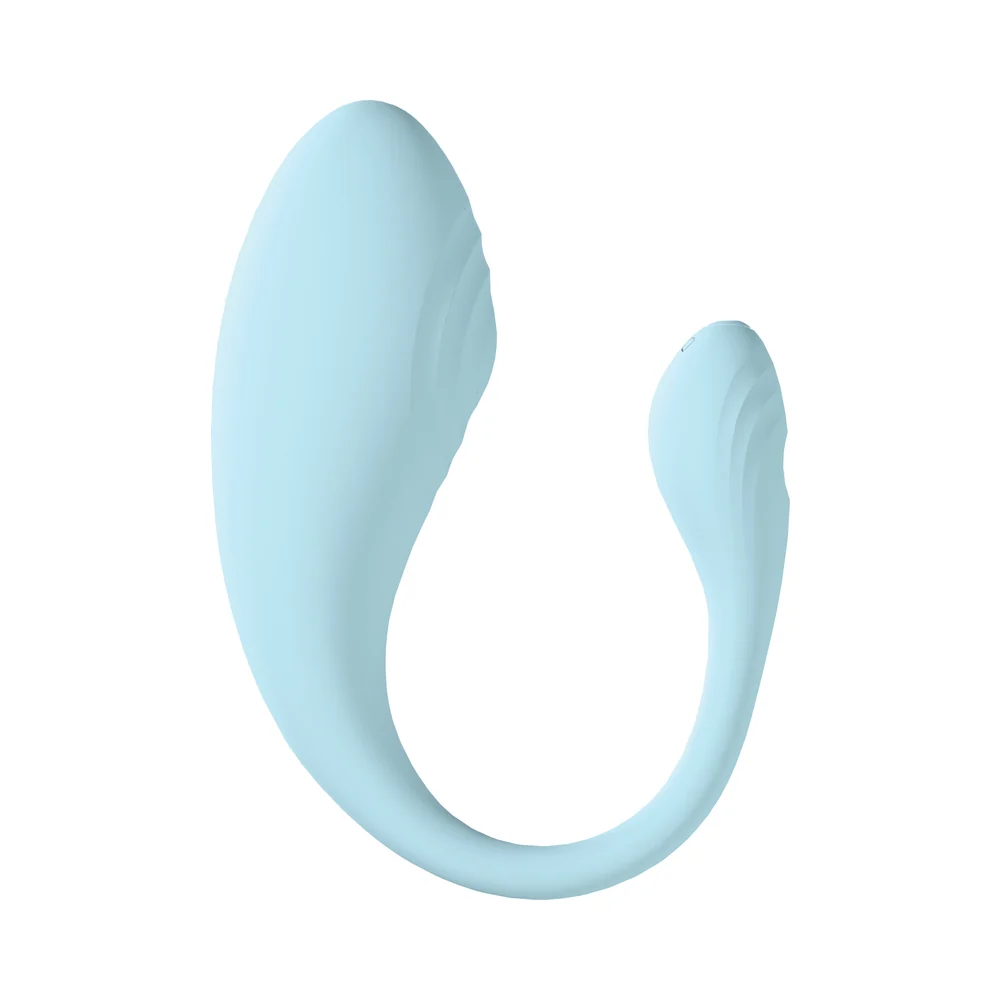 LoveLine Wave C-shape Vibe Waterproof Remote Blue - Image 4