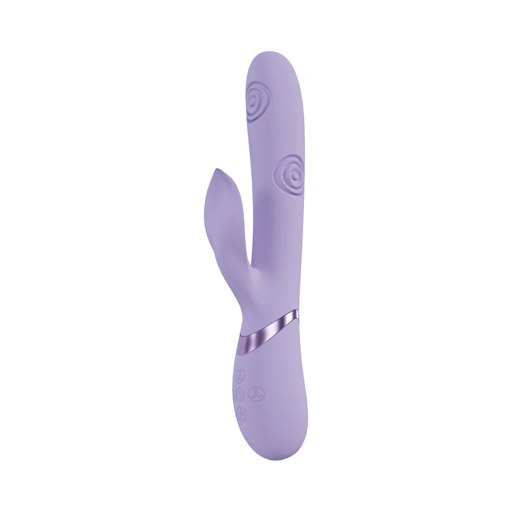 VIVE Fronda Rechargeable G-Spot and Tapping Leaf Clit Stimulator Lavender - Image 6