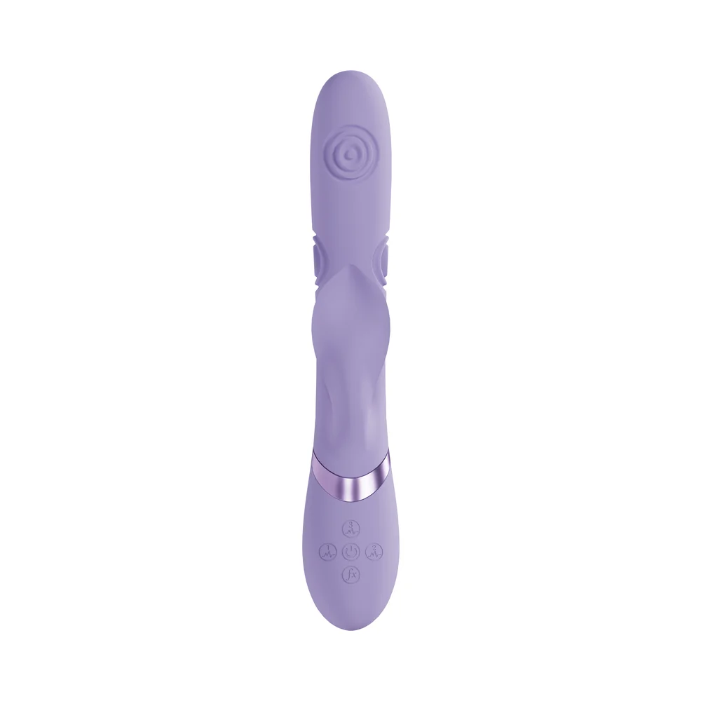 VIVE Fronda Rechargeable G-Spot and Tapping Leaf Clit Stimulator Lavender - Image 8