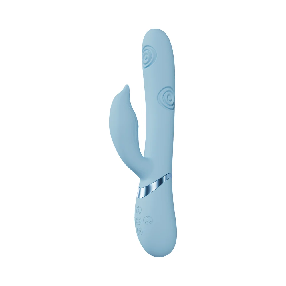 VIVE Pallina Rechargeable G-Spot and Tapping Beads Clit Stimulator Blue - Image 6