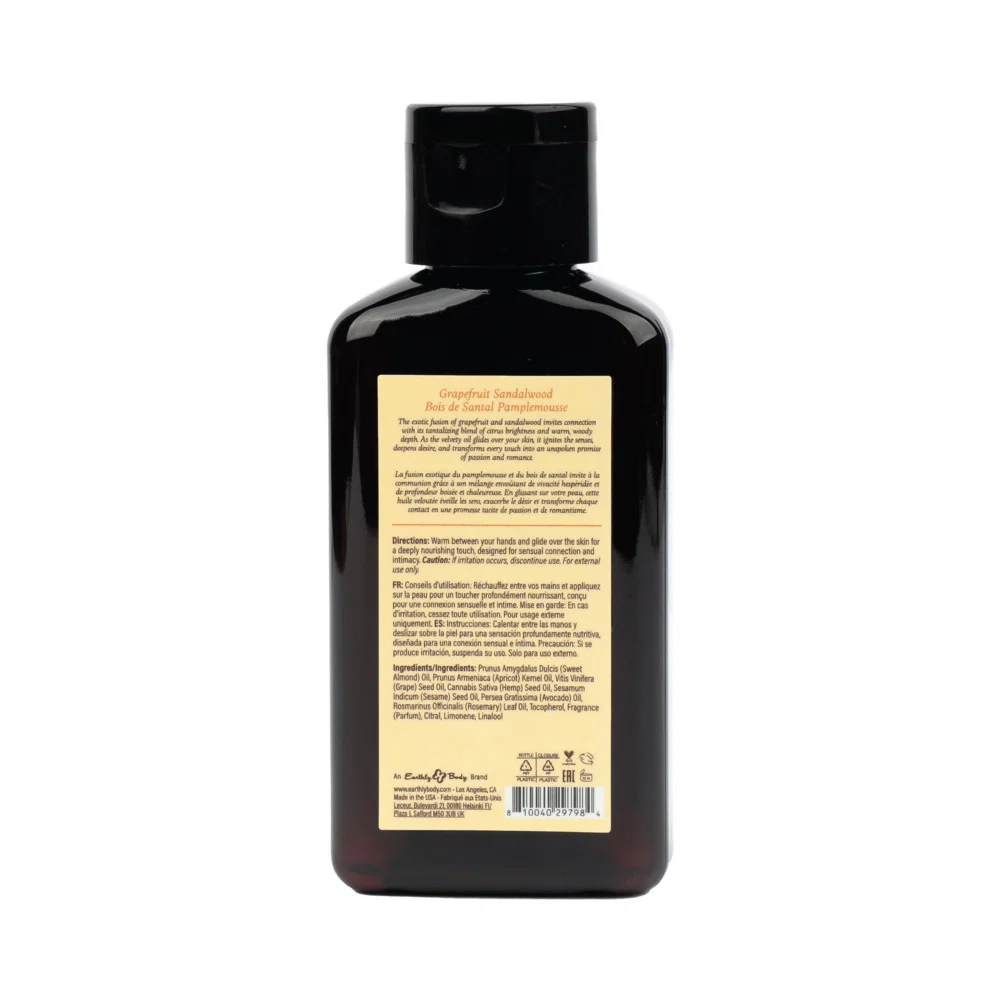 Earthly Body At Night Aphrodisiac Massage Oil Grapefruit Sandalwood 2 oz. - Image 3