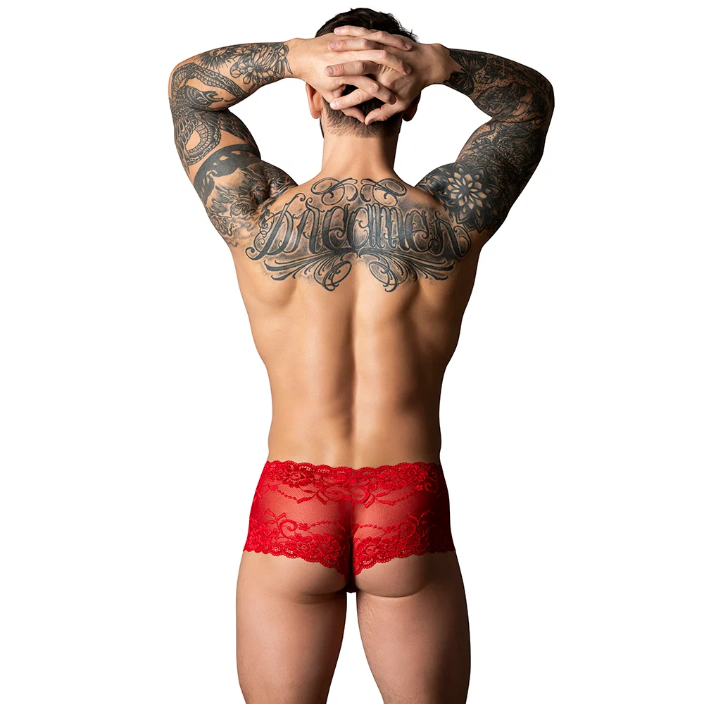 Male Power The Ultimate Duo CRR Mini Short & Red Cock Ring Red XL - Image 7