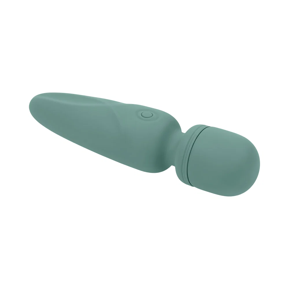 Evolved Rumble Wand Rechargeable Vibrating Mini Wand Silicone Green - Image 13