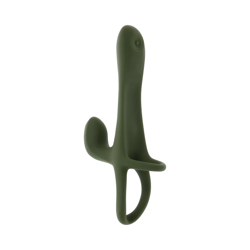 Zero Tolerance Strap Tap & Go Rechargeable Vibrating Girth Enhancer Silicone Green - Image 13