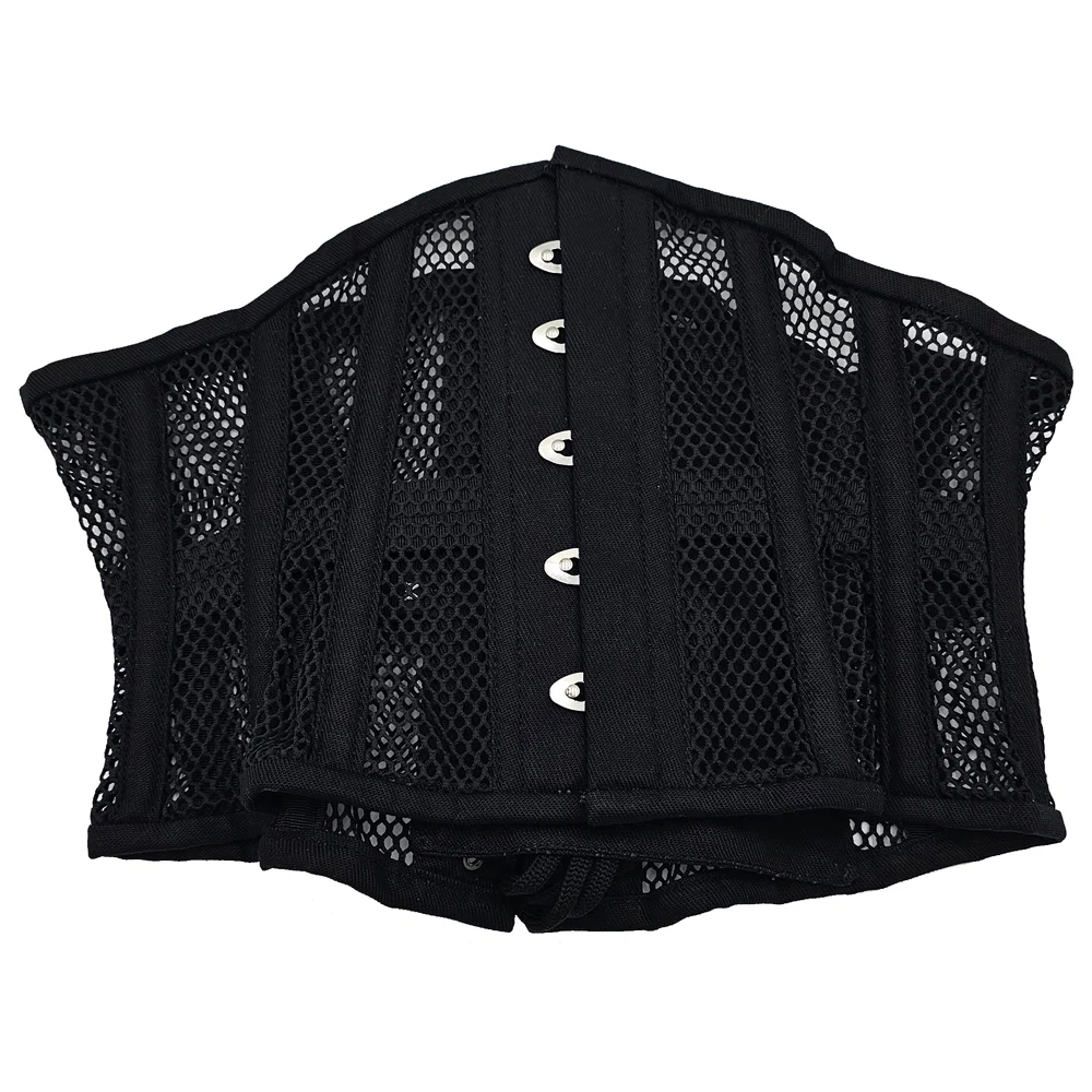 Rouge Mesh Corset Black S/M - Image 3