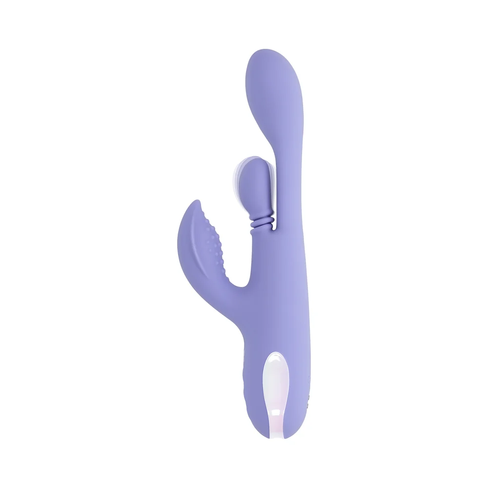 Playboy Nubbin Rubbin Rechargeable Dual Stimulator Vibe Silicone Purple - Image 11
