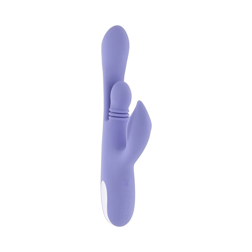 Playboy Nubbin Rubbin Rechargeable Dual Stimulator Vibe Silicone Purple - Image 13