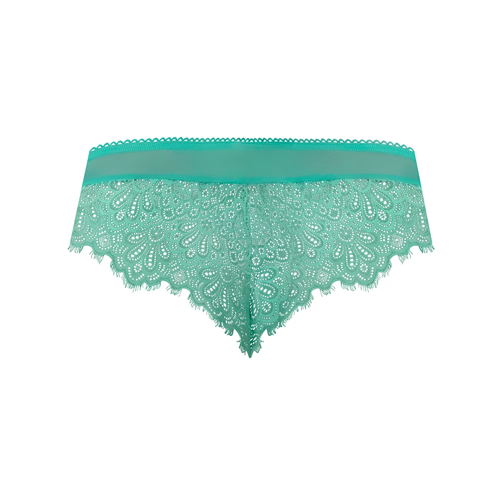 Magic Silk Caribbean Crush Low Rise Cheeky Panty Aqua Glow L/XL - Image 4